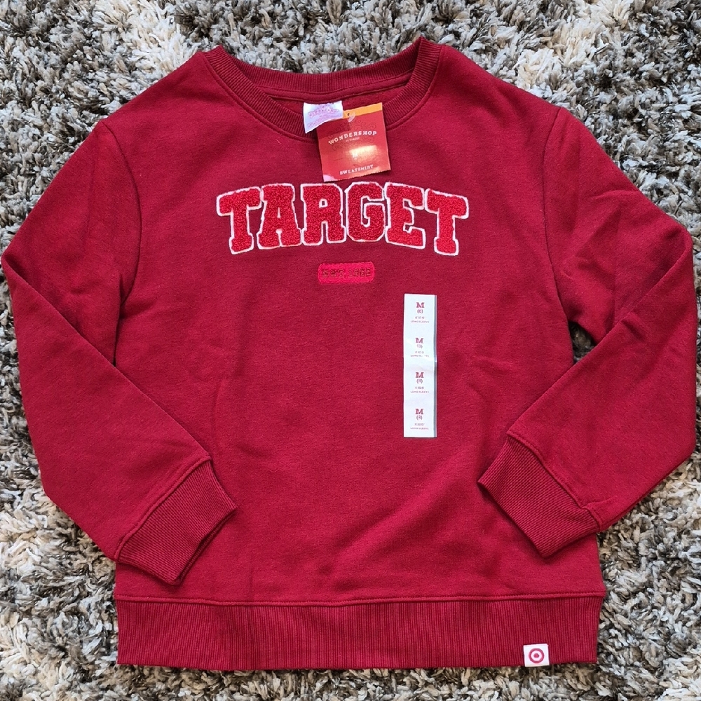 NEW Target Wondershop Red Logo Crewneck Sweatshirt